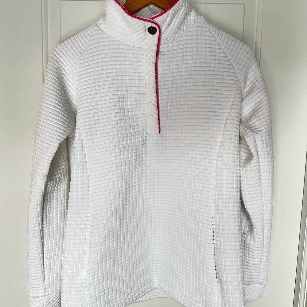 Dudley Stephens White Waffle Pullover. Includes Dudley Stephen’s tote 🍍 - Picture 10 of 15
